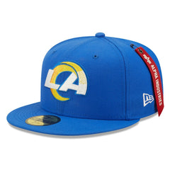 Los Angeles Rams New Era x Alpha Industries Alpha 59FIFTY Fitted Hat - Royal - NFL
