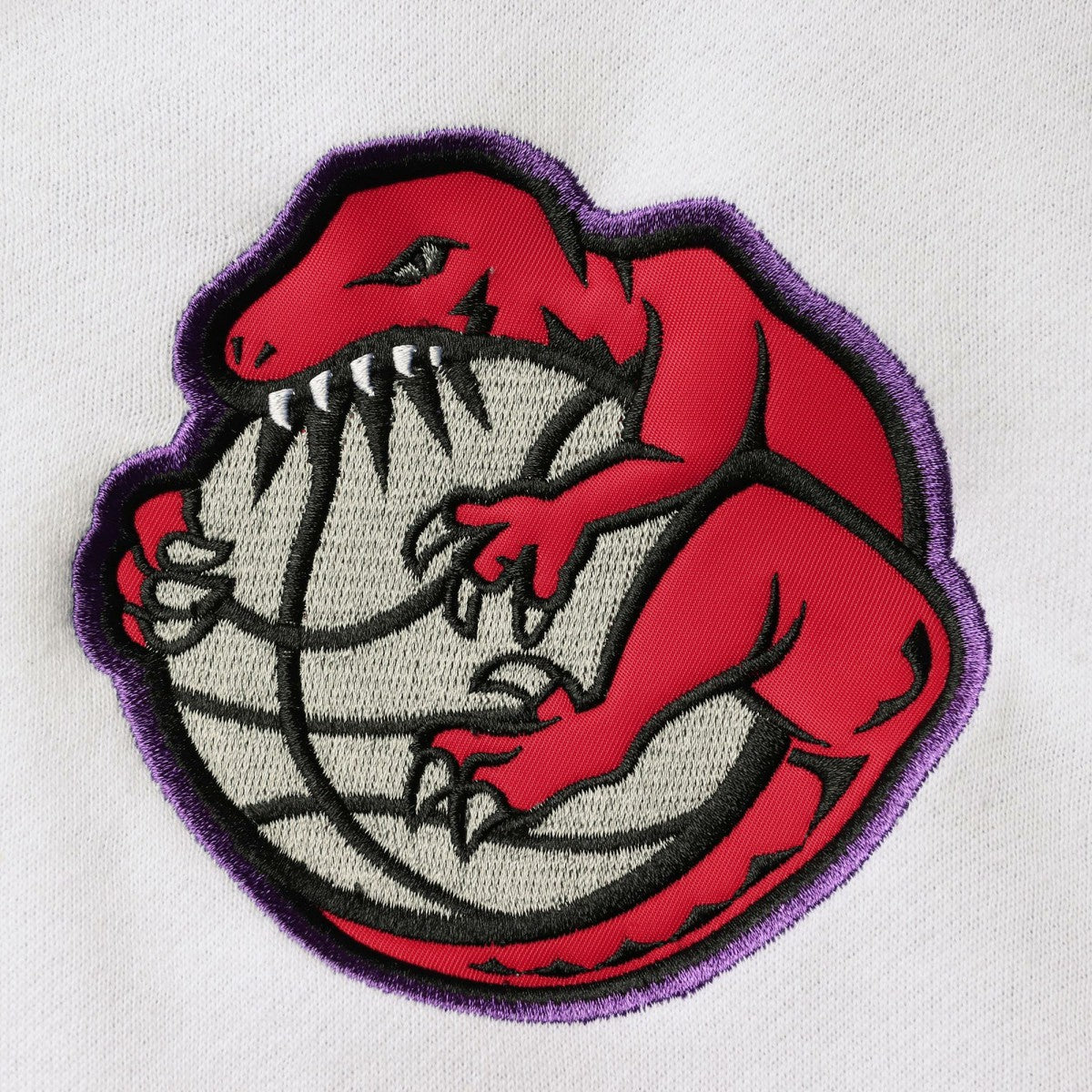 Mitchell & Ness Toronto Raptors Hardwood Classics Fusion 2.0 Colorblock Pullover Hoodie Purple