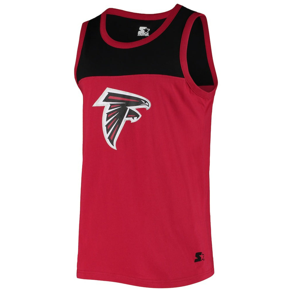 Atlanta Falcons Starter Team Touchdown Fashion Tank Top - Red/Black - NFL