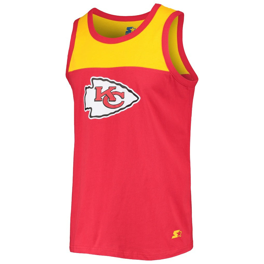 Kansas City Chiefs Starter Team Touchdown Fashion Tank Top - Red/Gold - NFL