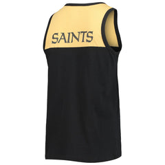 New Orleans Saints Starter Team Touchdown Fashion Tank Top - Black/Gold - NFL