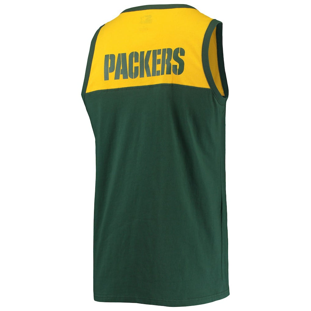 Green Bay Packers Starter Team Touchdown Fashion Tank Top - Green/Gold - NFL