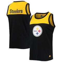 Pittsburgh Steelers Starter Team Touchdown Fashion Tank Top - Black/Gold - NFL