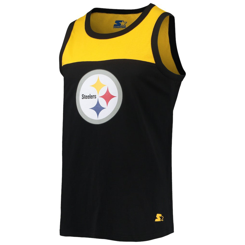 Pittsburgh Steelers Starter Team Touchdown Fashion Tank Top - Black/Gold - NFL