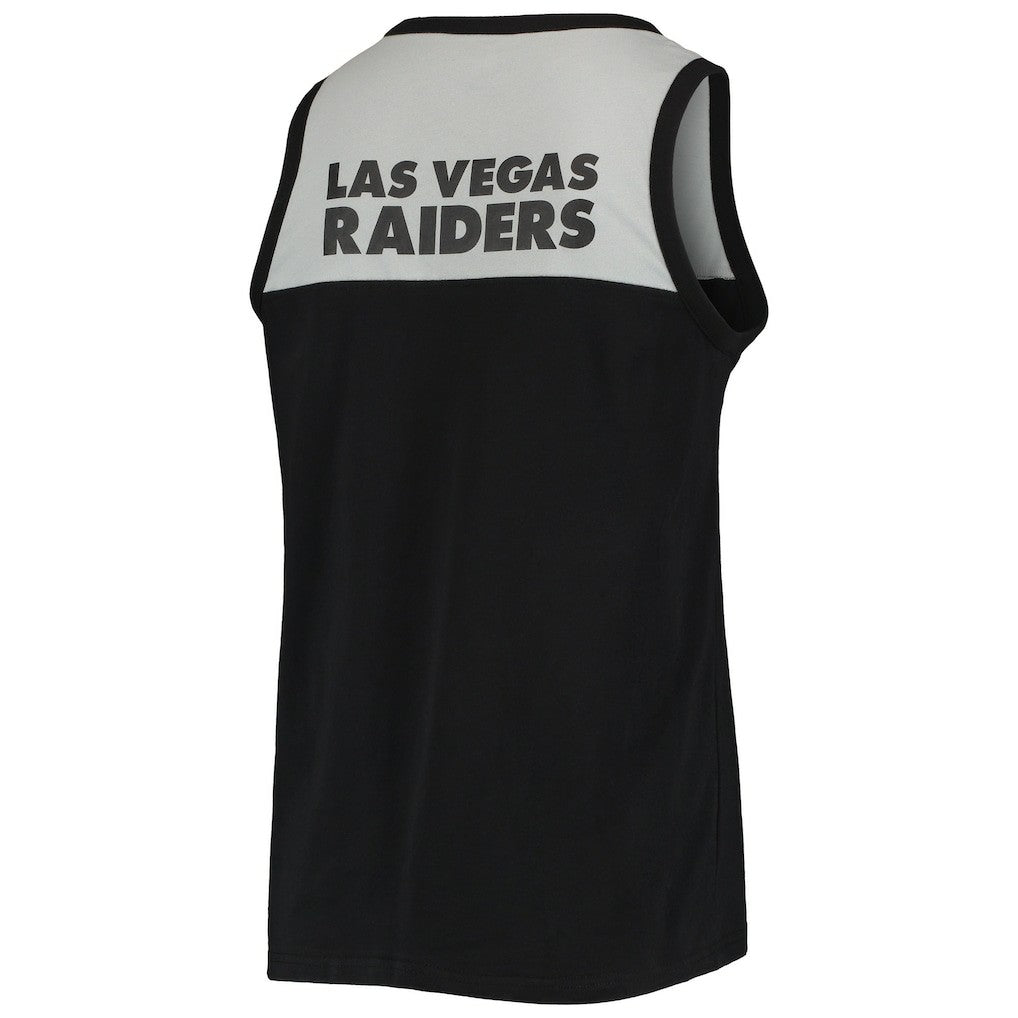 Las Vegas Raiders Starter Team Touchdown Fashion Tank Top - Black/Silver - NFL