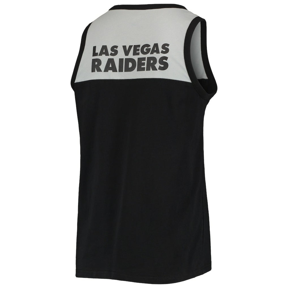 Las Vegas Raiders Starter Team Touchdown Fashion Tank Top - Black/Silver - NFL