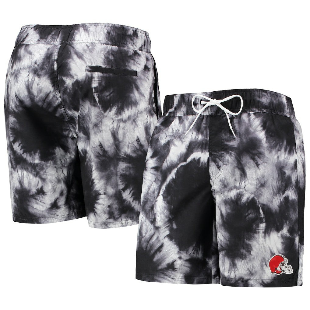 Cleveland Browns G-III Sports by Carl Banks Splash Volley Swim Shorts - Black - NFL