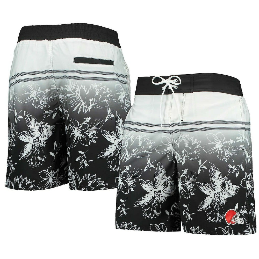 Cleveland Browns G-III Sports by Carl Banks Island Volley Swim Shorts - Black - NFL