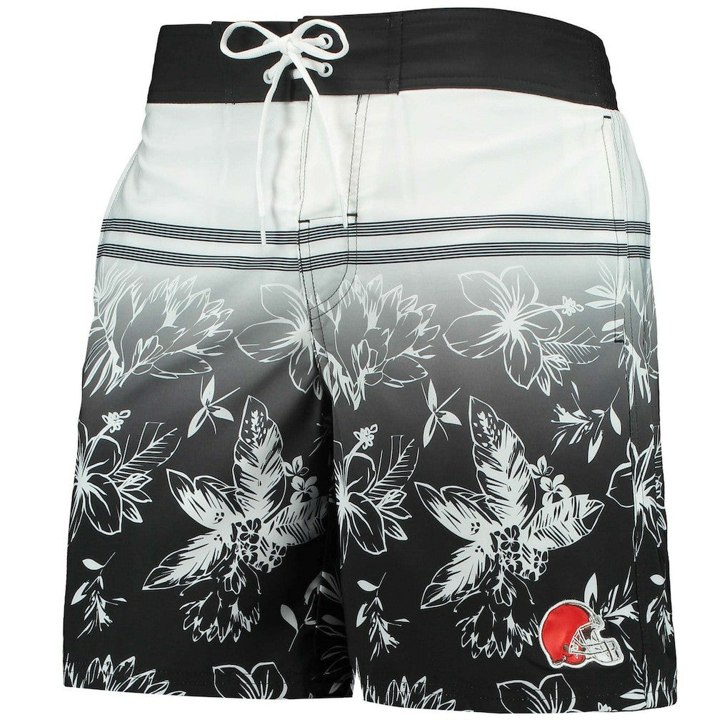 Cleveland Browns G-III Sports by Carl Banks Island Volley Swim Shorts - Black - NFL