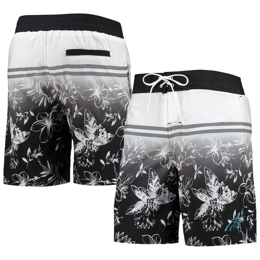 Carolina Panthers G-III Sports by Carl Banks Island Volley Swim Shorts - Black - NFL