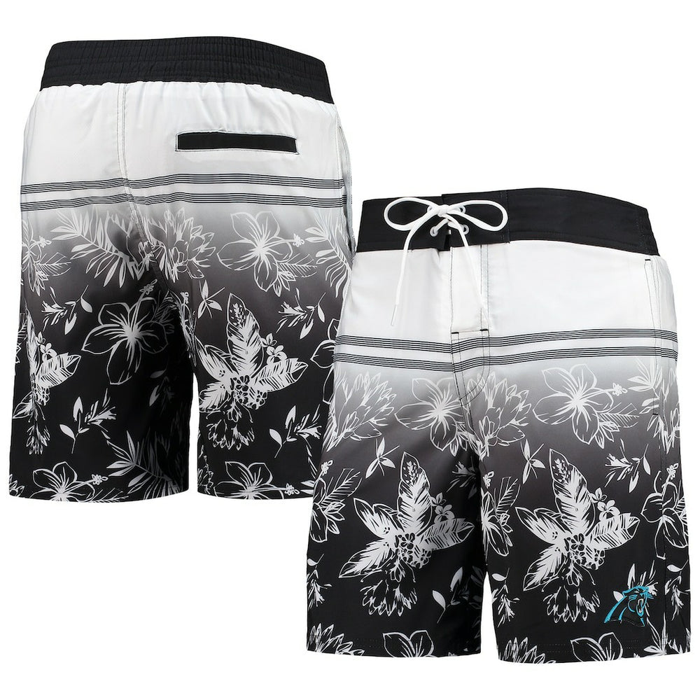 Carolina Panthers G-III Sports by Carl Banks Island Volley Swim Shorts - Black - NFL