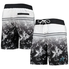 Carolina Panthers G-III Sports by Carl Banks Island Volley Swim Shorts - Black - NFL
