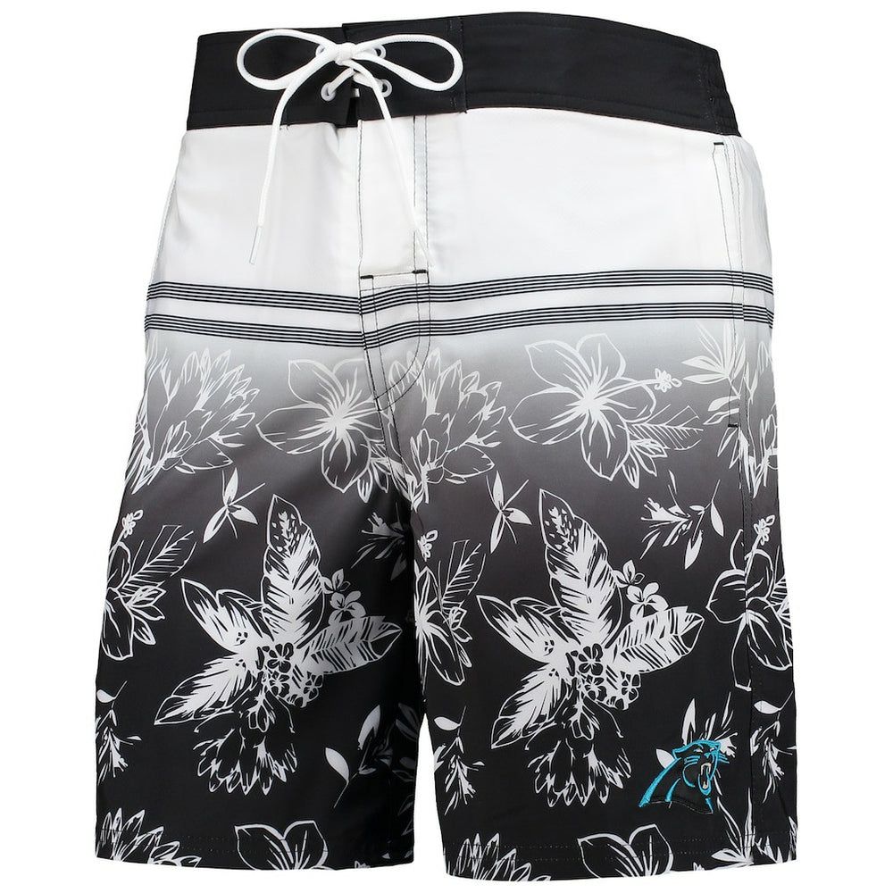 Carolina Panthers G-III Sports by Carl Banks Island Volley Swim Shorts - Black - NFL