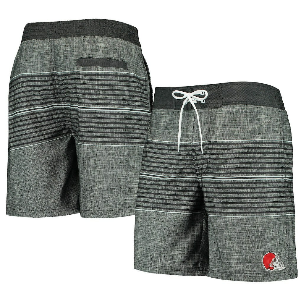 Cleveland Browns G-III Sports by Carl Banks Horizon Swim Shorts - Black - NFL