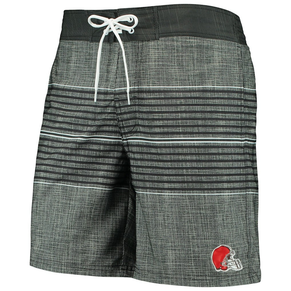 Cleveland Browns G-III Sports by Carl Banks Horizon Swim Shorts - Black - NFL