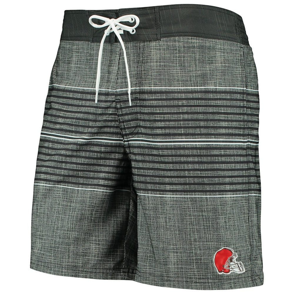 Cleveland Browns G-III Sports by Carl Banks Horizon Swim Shorts - Black - NFL
