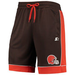 Cleveland Browns Starter Fan Favorite Fashion Shorts - Brown/Orange - NFL