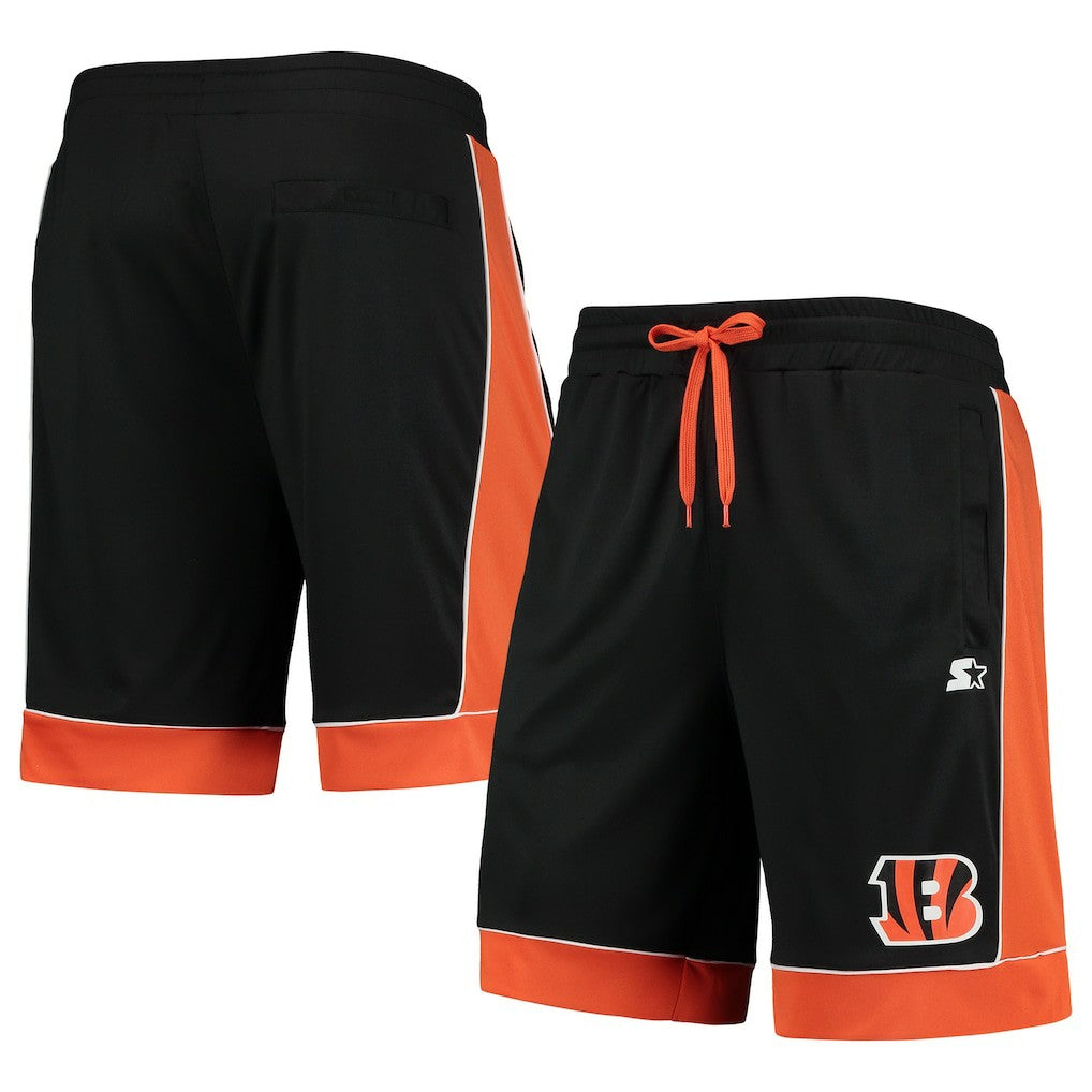 Cincinnati Bengals Starter Fan Favorite Fashion Shorts - Black/Orange - NFL
