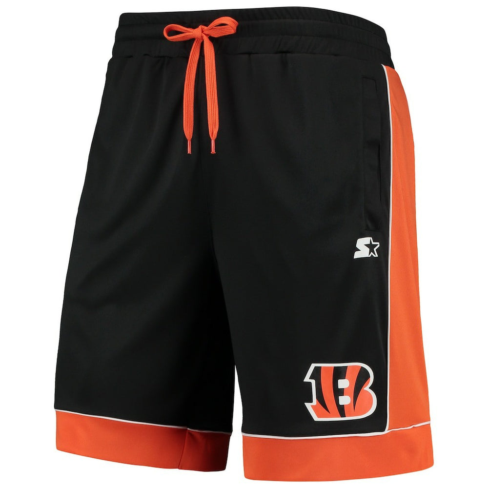 Cincinnati Bengals Starter Fan Favorite Fashion Shorts - Black/Orange - NFL