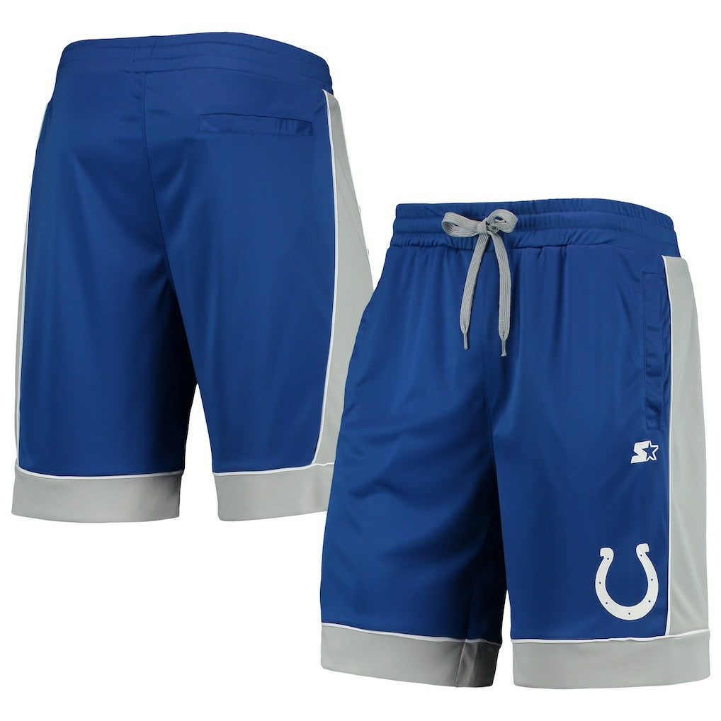 Indianapolis Colts Starter Fan Favorite Fashion Shorts - Royal/Gray - NFL