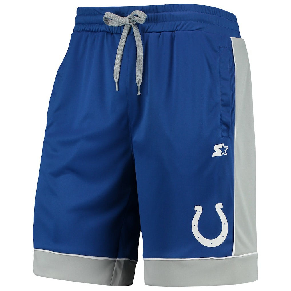 Indianapolis Colts Starter Fan Favorite Fashion Shorts - Royal/Gray - NFL