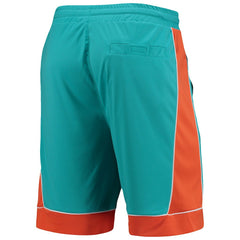 Miami Dolphins Starter Fan Favorite Fashion Shorts - Aqua/Orange - NFL