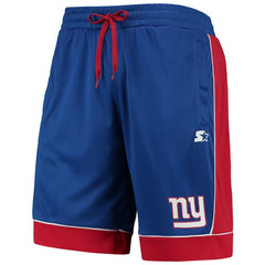 New York Giants Starter Fan Favorite Fashion Shorts - Royal/Red - NFL