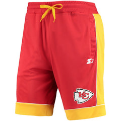 Kansas City Chiefs Starter Fan Favorite Fashion Shorts - Red/Gold - NFL