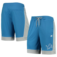 Detroit Lions Starter Fan Favorite Fashion Shorts - Blue/Gray - NFL