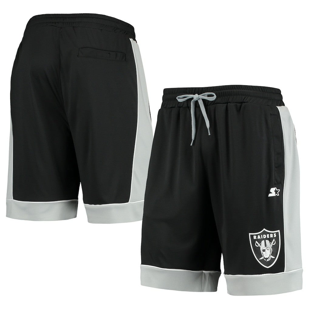 Las Vegas Raiders Starter Fan Favorite Fashion Shorts - Black/Silver - NFL
