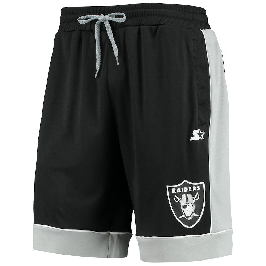 Las Vegas Raiders Starter Fan Favorite Fashion Shorts - Black/Silver - NFL
