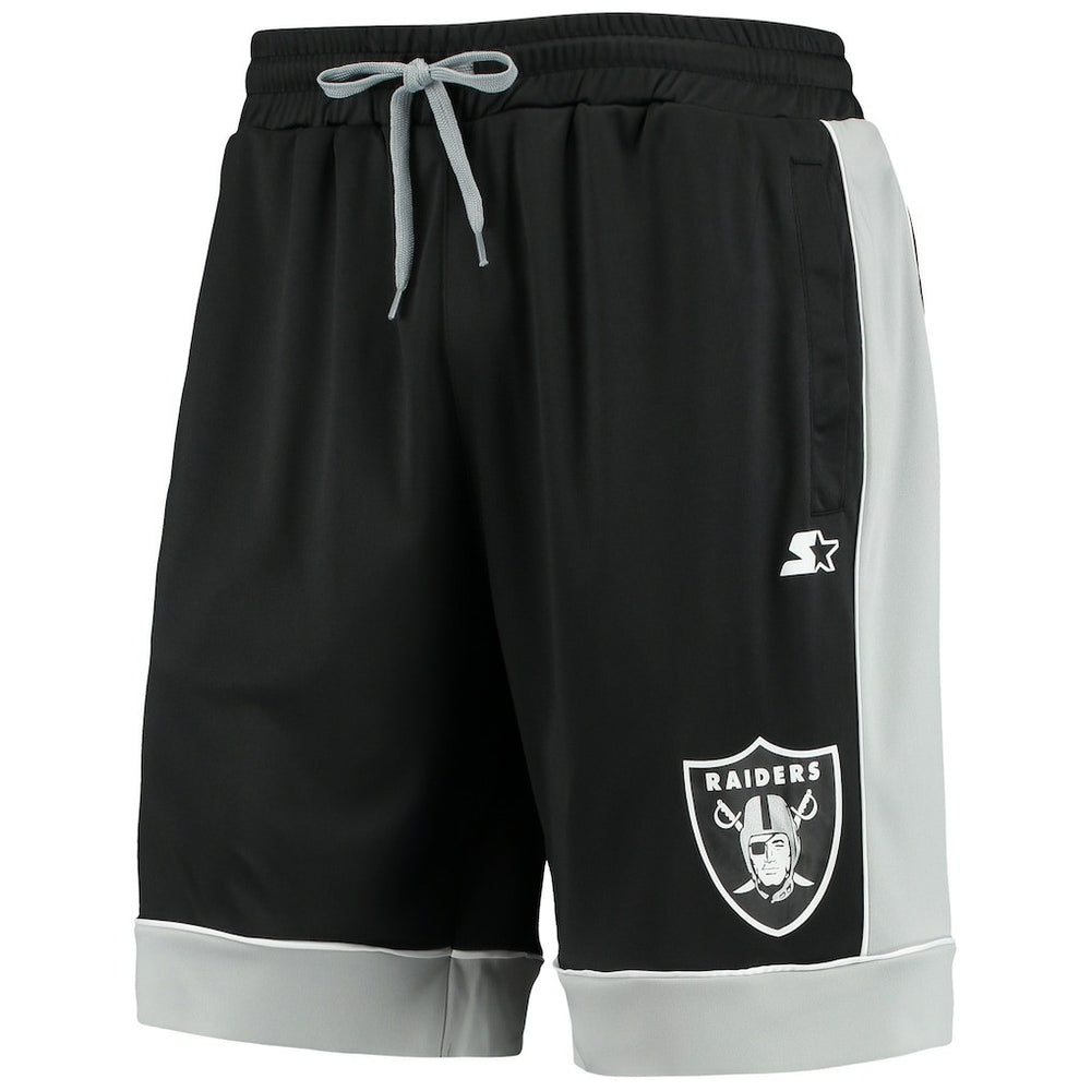 Las Vegas Raiders Starter Fan Favorite Fashion Shorts - Black/Silver - NFL