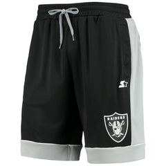 Las Vegas Raiders Starter Fan Favorite Fashion Shorts - Black/Silver - NFL