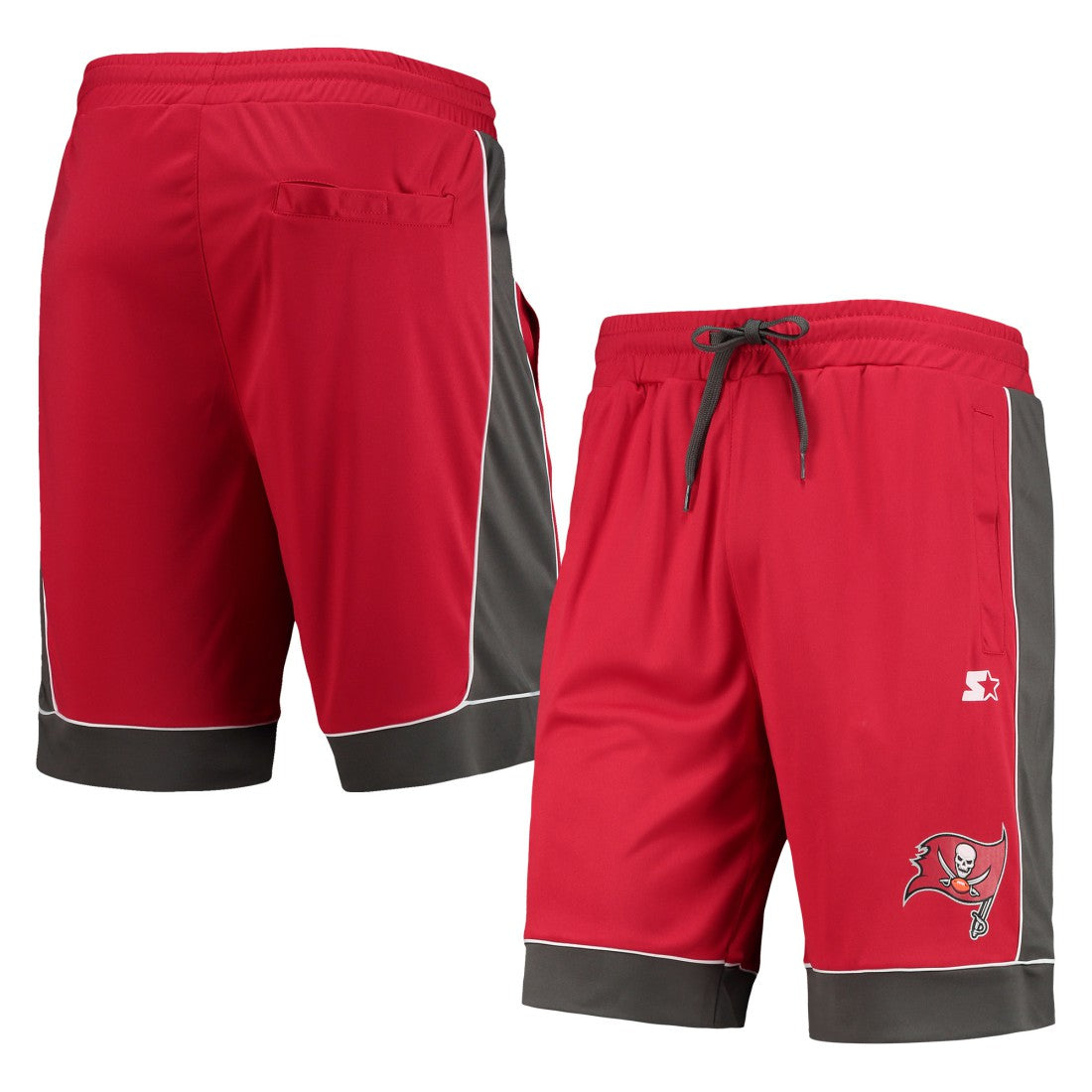 Tampa Bay Buccaneers Starter Fan Favorite Fashion Shorts - Red/Pewter - NFL