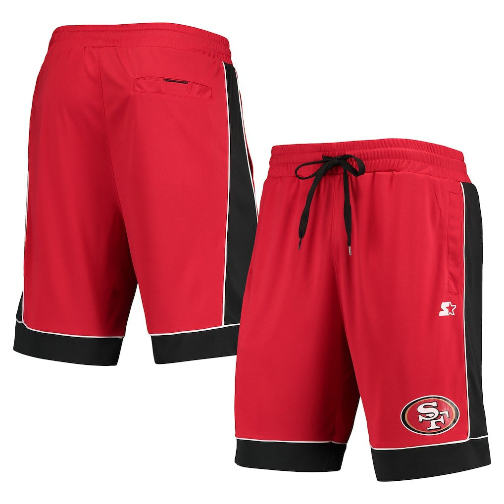 San Francisco 49ers Starter Fan Favorite Fashion Shorts - Scarlet/Black - NFL