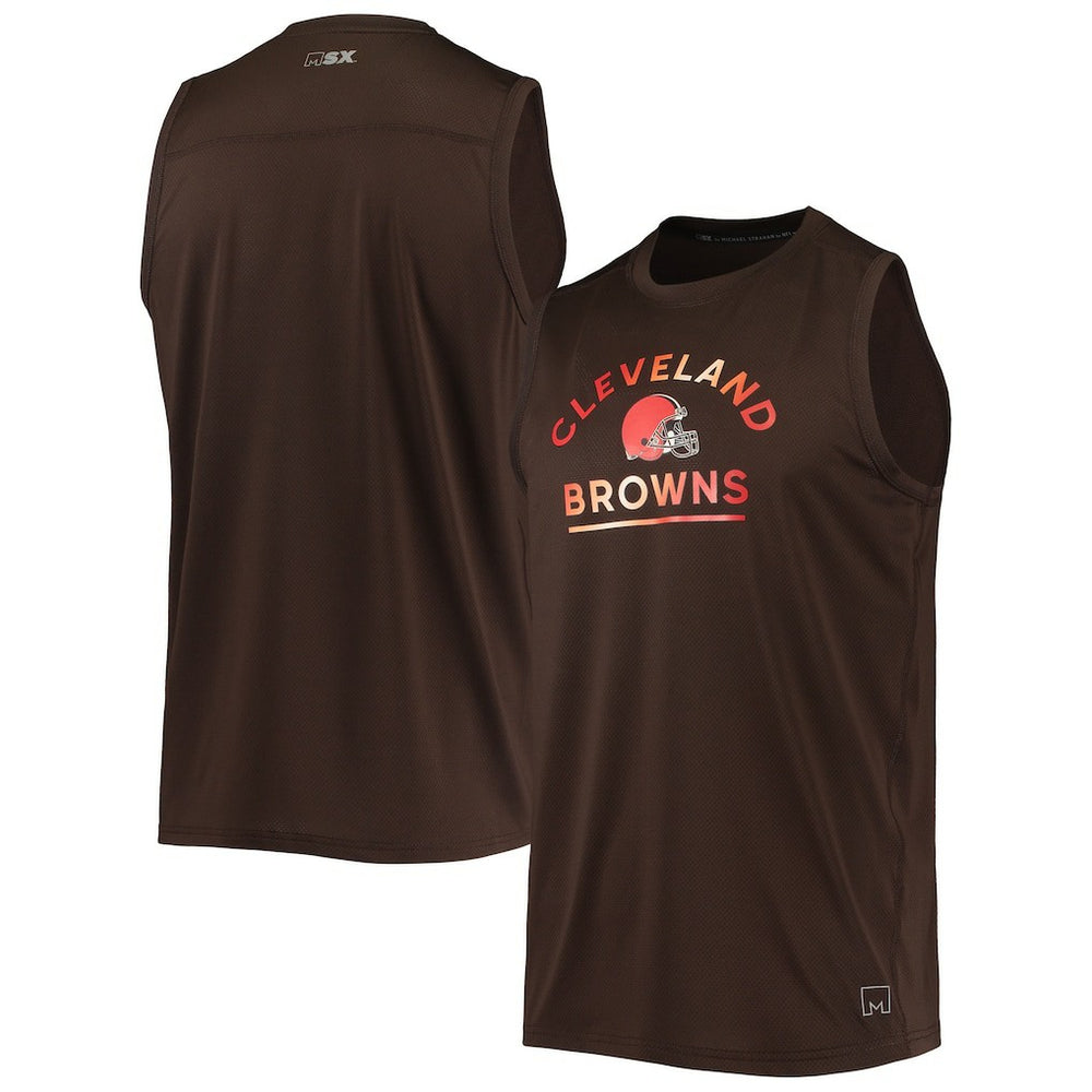 Cleveland Browns MSX by Michael Strahan Rebound Tank Top - Brown - NFL