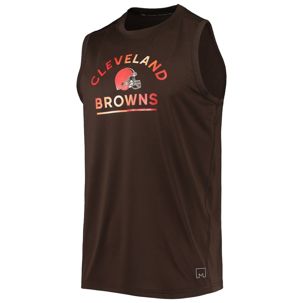 Cleveland Browns MSX by Michael Strahan Rebound Tank Top - Brown - NFL