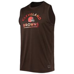 Cleveland Browns MSX by Michael Strahan Rebound Tank Top - Brown - NFL