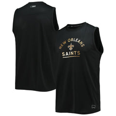 New Orleans Saints MSX by Michael Strahan Rebound Tank Top - Black - NFL