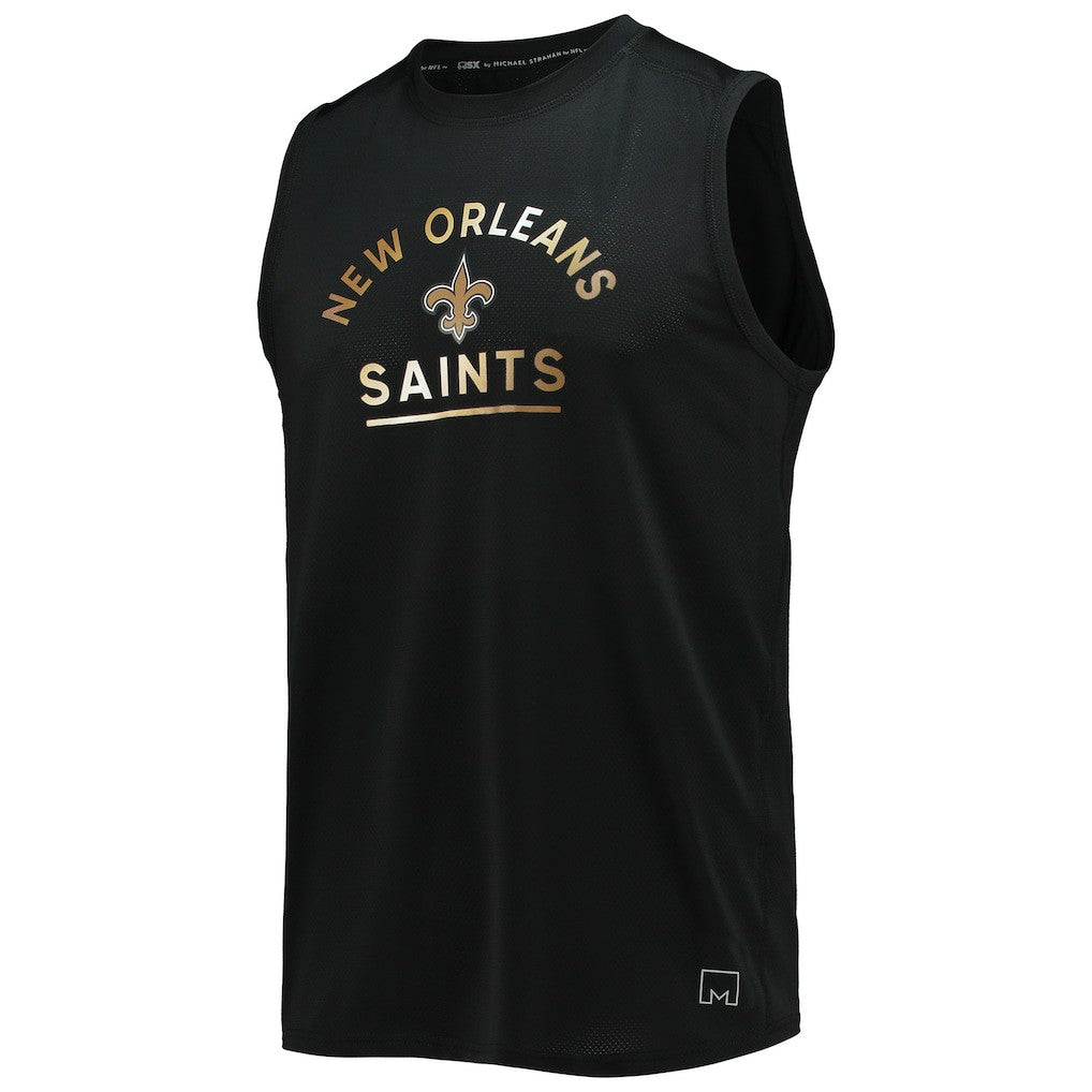 New Orleans Saints MSX by Michael Strahan Rebound Tank Top - Black - NFL