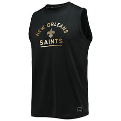 New Orleans Saints MSX by Michael Strahan Rebound Tank Top - Black - NFL