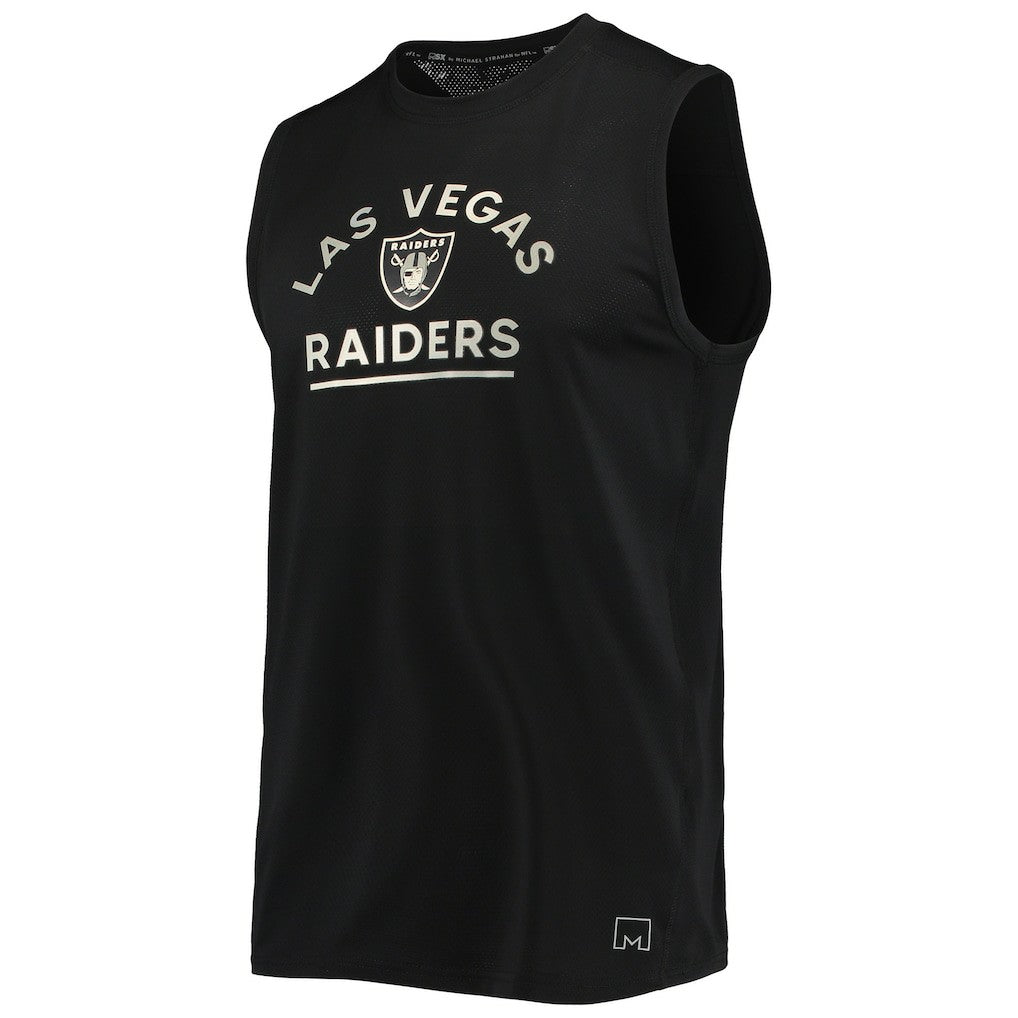 Las Vegas Raiders MSX by Michael Strahan Rebound Tank Top - Black - NFL