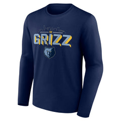 Memphis Grizzlies Tip-Off Long Sleeve T-Shirt Navy