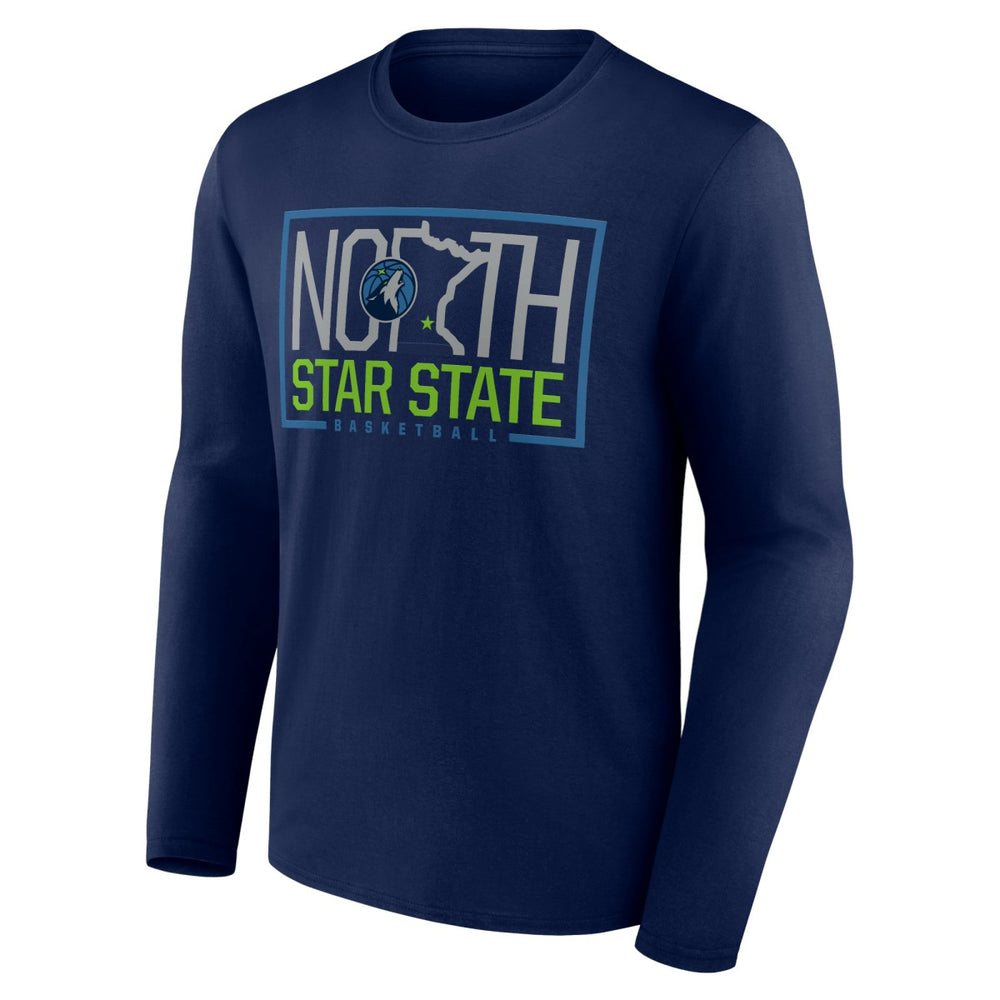 Minnesota Timberwolves Tip-Off Long Sleeve T-Shirt Navy