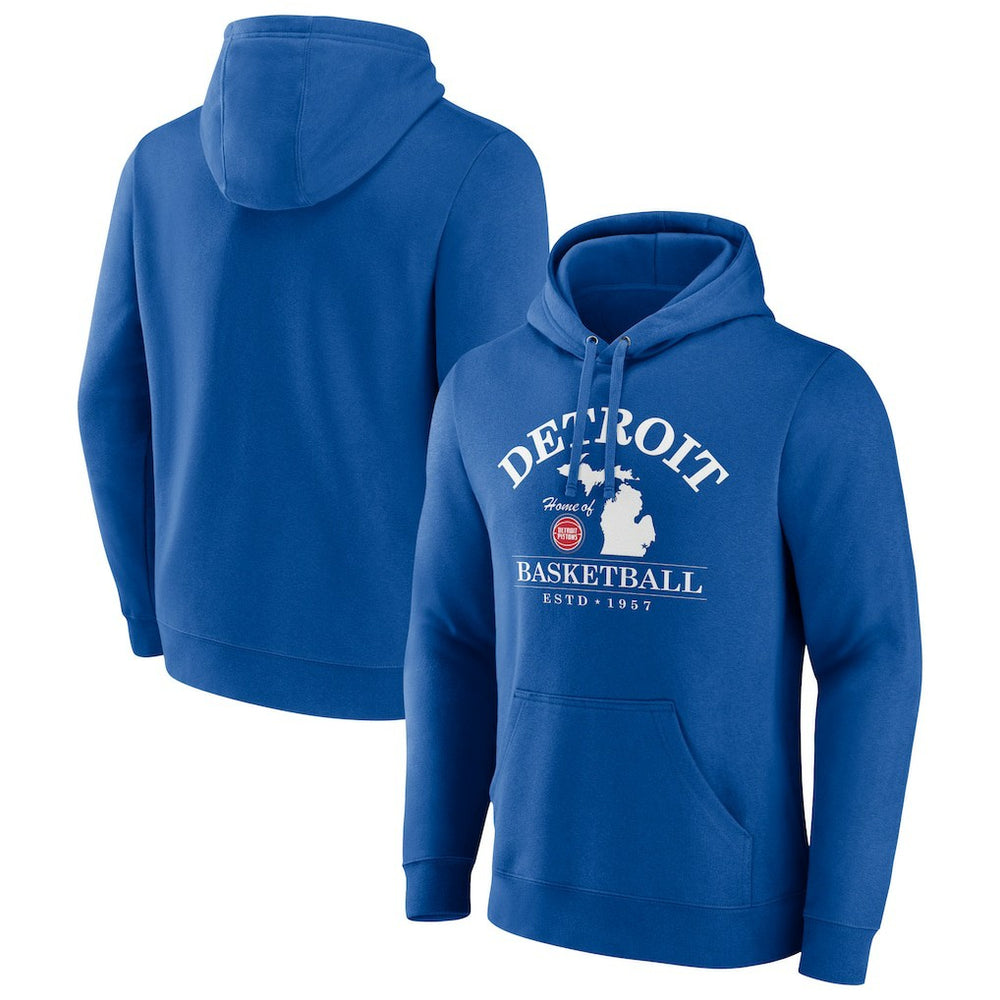 Detroit Pistons Tip-Off Pullover Hoodie Royal