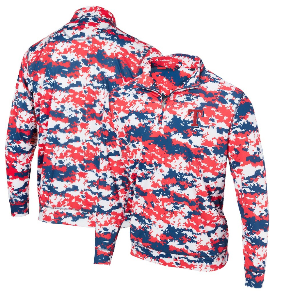 Texas Rangers Digital Camo Performance Quarter-Zip Pullover Jacket Near Me