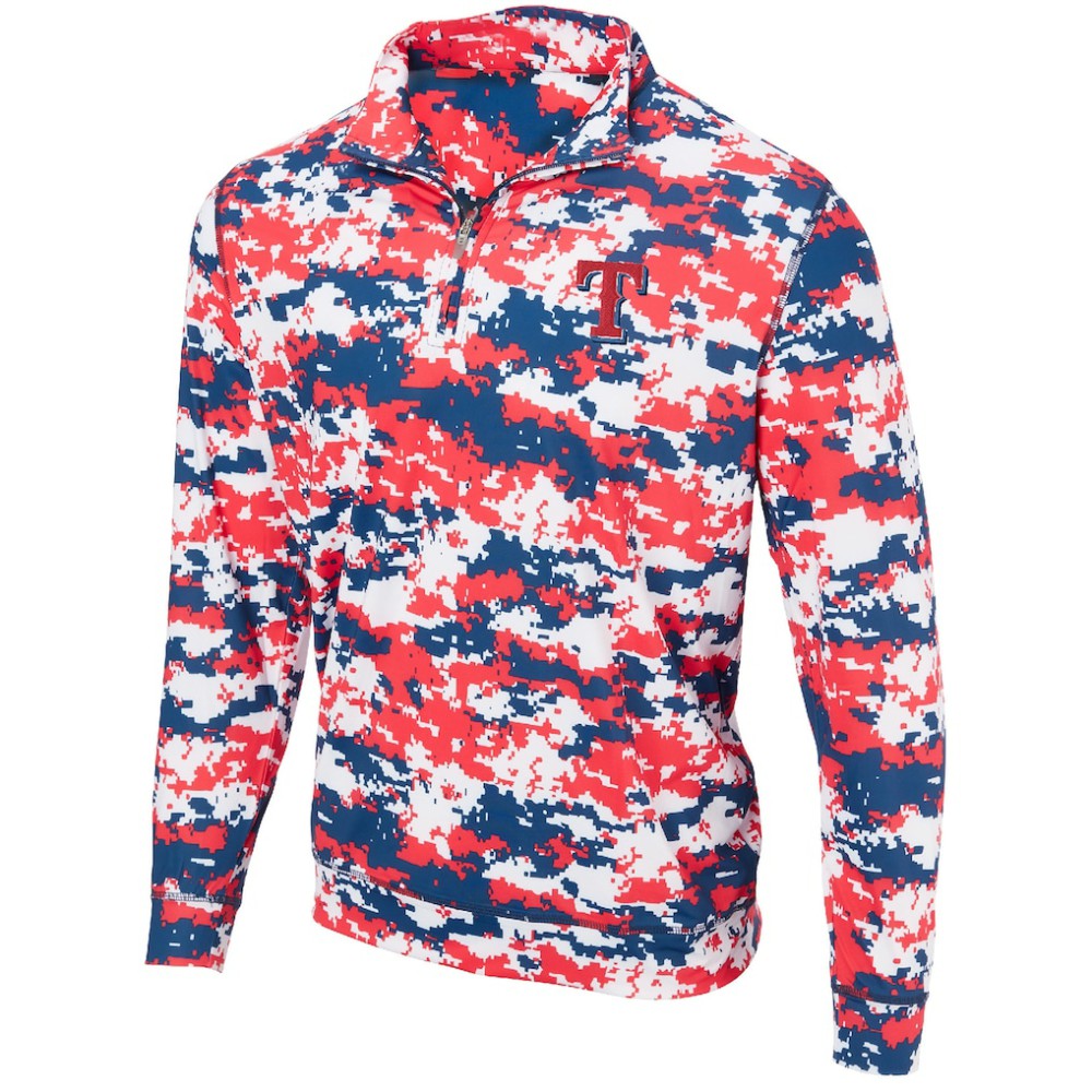 Texas Rangers Digital Camo Performance Quarter-Zip Pullover Jacket Near Me