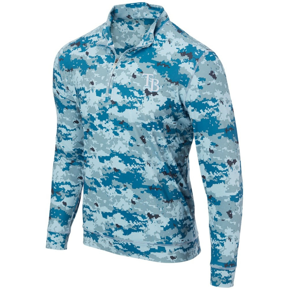 Tampa Bay Rays Digital Camo Performance Quarter-Zip Pullover Jacket Sale