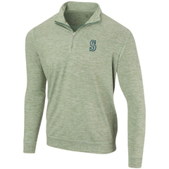 Seattle Mariners Peached Marled Yarn Quarter-Zip Pullover Jacket Near Me