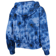 Mitchell & Ness Philadelphia 76ers Women's Galaxy Sublimated Windbreaker Pullover Full-Zip Hoodie Royal